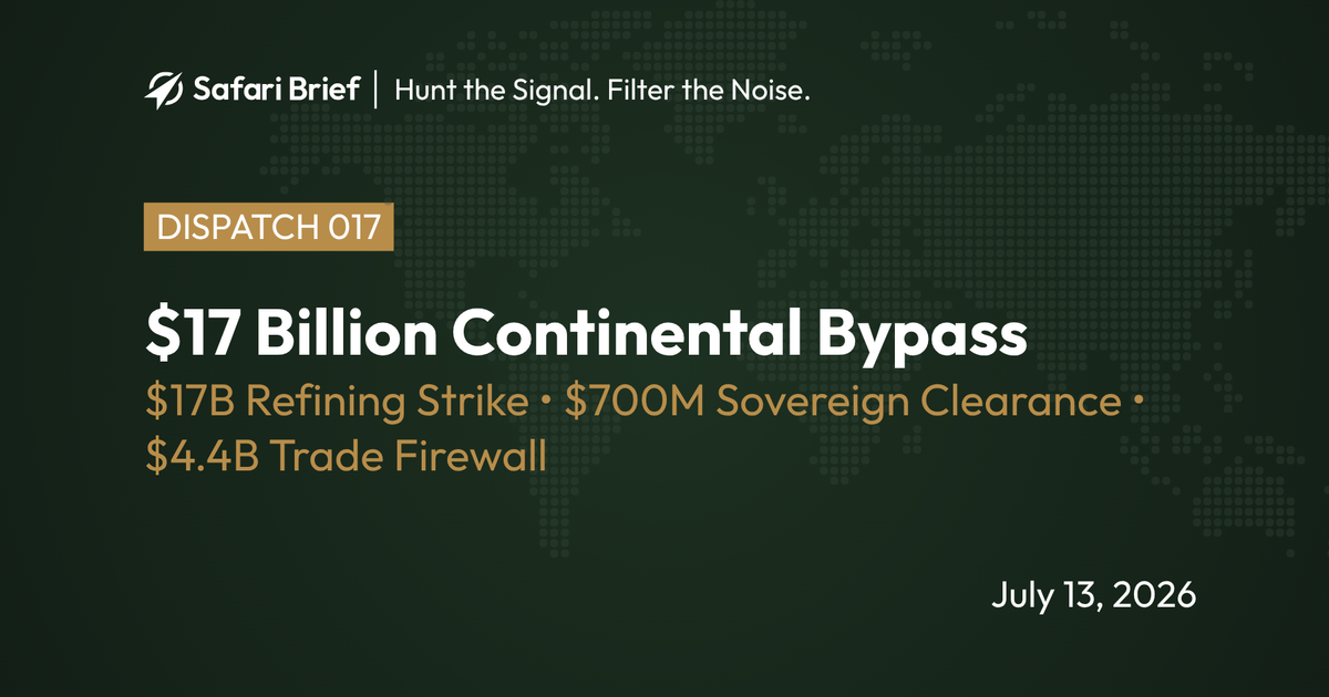 🛢️ The $17 Billion Continental Bypass