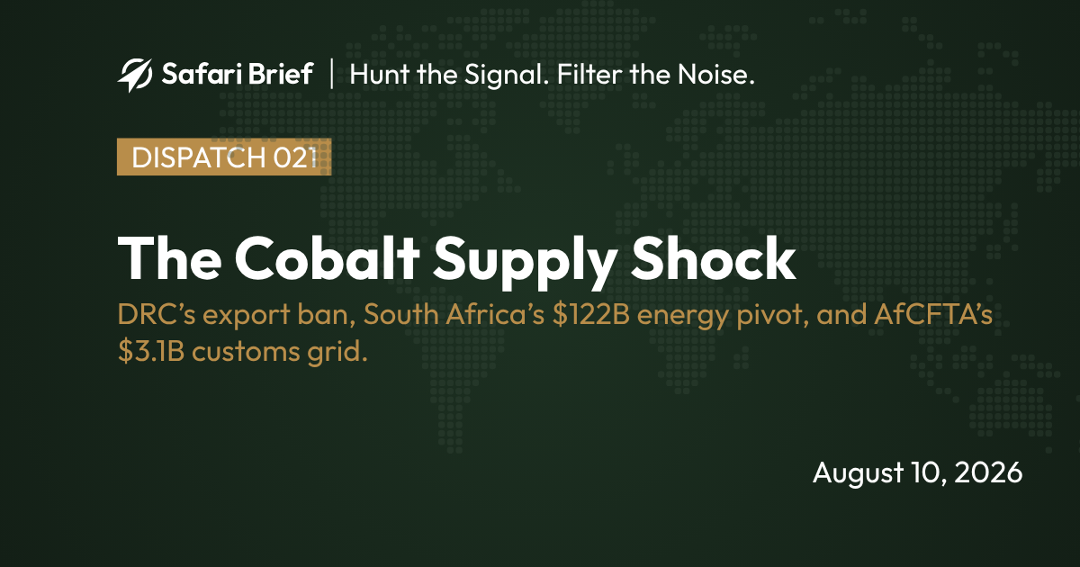 ⛏️ The Cobalt Supply Shock