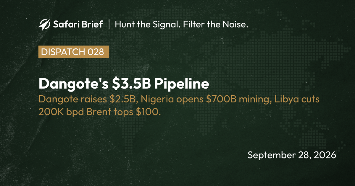 🏗️ Dangote's $3.5B Pipeline