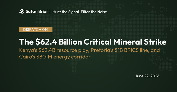 🪨 The $62.4 Billion Critical Mineral Strike