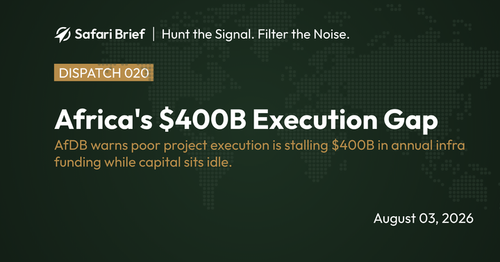 💰 Africa's $400B Execution Gap
